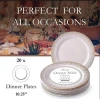 PLASTIC PLATES FOR WEDDING 10.25&quot; Gold Mist 20 pc