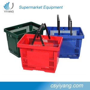 plastic supermarket shopping basket for market