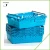 Import plastic vegetable basket supermarket basket rolling crate from China