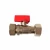 Import Plated Nickel Brass Water Meter Ball Valve with Butterfly Handle from China