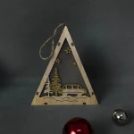 Plywood box car DIY handcraft LED light Wood Crafts handicraft wooden wall decor