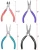Import Polishing Nickel plated Blackening Mini pliers set for jewelry from China