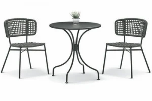 Popular  Best Sale  Chairs and Steel Frame Table Dining Set Outdoor Patio Garden Furniture