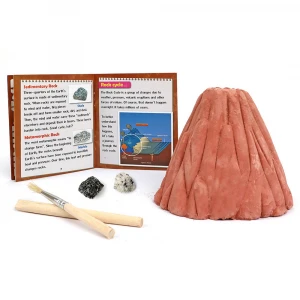 Popular DIY Kids Educational Toy Science Experiment Kits Volcano Eruption Rock Excavation Dig Kit Diy Science Kit