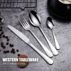 portable 18/10 stainless steel travel utensil set travel cutlery set with case outdoor camping cutlery cases