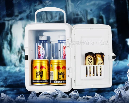 Portable cheap mini thermoelectric car fridge cooler warmer box 4L