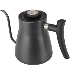 Pour-over Kettle For Coffee And Tea with Thermometer, Matte Black