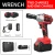 Power Tools Max Torque  Battery Portable Cordless Electric Impact Wrench