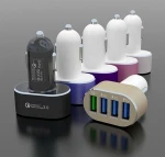 Premium quality 4 ports 35W QC3.0 fast usb car charger for all kinds of smartphones