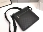 Presbyopic Embossed Leather Messenger Bag