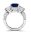 Import princess cut cz 3 stone sterling silver anniversary ring from China