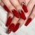Import Private Label Custom Press On Nails High Quality New Fashion Red False Nails Coffin Ballerina Long Curve Artificial Nails from China