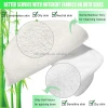 Private Label Washable Round Velvet and Bamboo Organic Makeup Remover Pads with cotton mesh bag