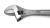 Import Professional 250mm polishing carbon steel adjustable wrench from China