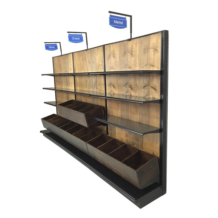 Professional Custom Fashion Retail Store Display And Supermarket Wood Display Stand