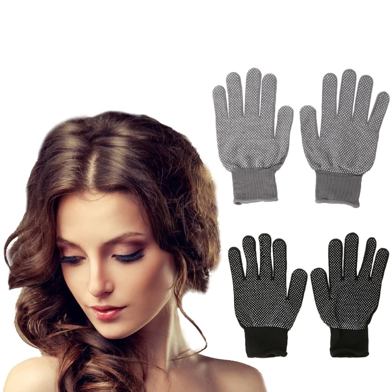 Professional Heat-resistant Gloves For Hair Styling Heat Shield For Curls Straight And Curling Sticks For Left And Right Hands