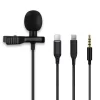Professional Lavalier Lapel Microphone Omnidirectional Condenser Mic for iPhone Android Smartphone for Youtube Interview Video