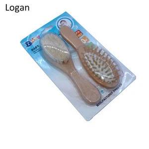 Professional Wooden Baby Hair Brush Kids Hair Comb