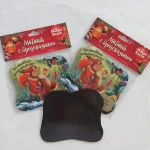 Promotion fridge magnet with scratching layer