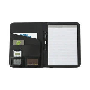 Promotional a5 pad leather portfolio folders for Conference Custom