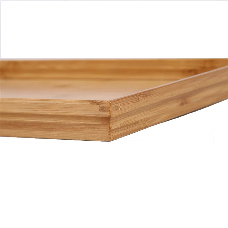 Promotions bamboo product Customized size manufacturers direct sales bamboo serving tray round bamboo tray serving