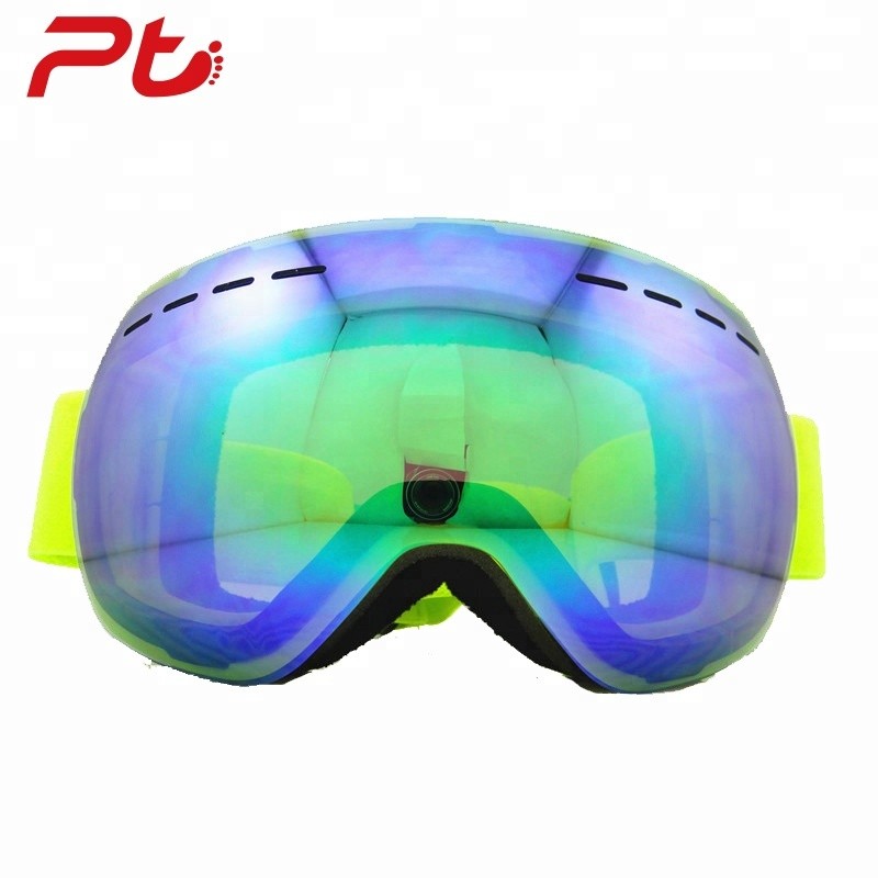 Ptsports Custom brand Snow Goggles Double UV400 anti-fog Skiing Glasses Men Women Winter Sports Goggles Ski Snowboard Goggles