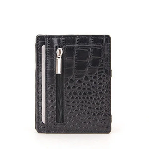 PU leather trick money card holder flip slim wallet wonder wallet magic