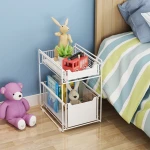 Push-pull 2-layer Black multi-functional storage basket home storage