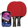Quality Table Tennis Bat Racket Double Face Pimples In Long Short Handle Ping Pong Paddle Racket
