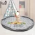 Import Quilted Grey Color Toy Play Mat Storage Bag for Kids with Drawstring for Indoor and Outdoor Use from China