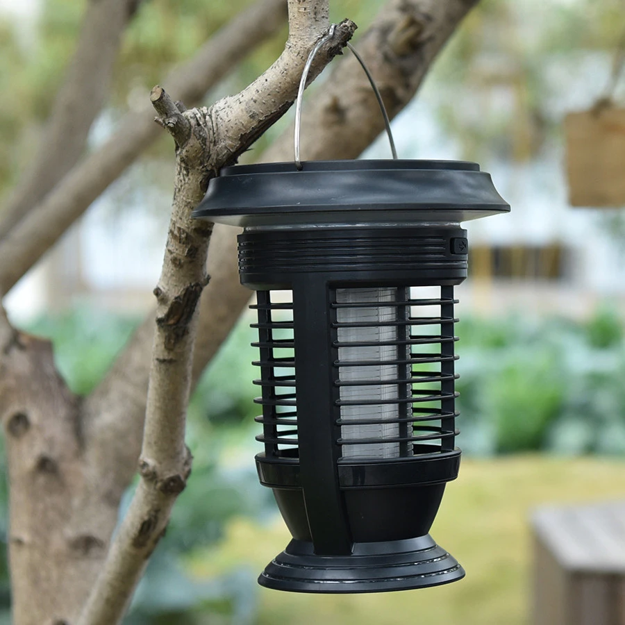Rainproof Solar Garden Light with UV Pest Killer Lamp