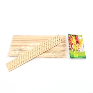 Ready to ship 2.5*150mm bamboo sticks bamboo skewer with 100pcs/bag