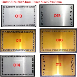 Rectangle Shape Sublimation Metal Business Card Heat Press Coated Name Card