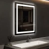 Rectangle Wall Mounted Dimmable Backlit and Front Lighted LED Bathroom Mirror with cUL Certified