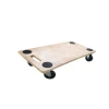 Red Surface Plywood Platform Furniture Dolly Moving Equipment With PP Swivel Wheel