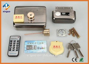 remote control electric door lock with swiping card for doors