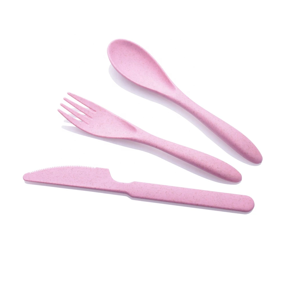 Retail and Wholesale Eco-Friendly wheat straw cutlery set