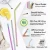 Import Reusable Metal Straw 304 Stainless Steel Drinking Straws Set with Cleaning Brushes Straight Bent Straw Bar Party Accessory from China