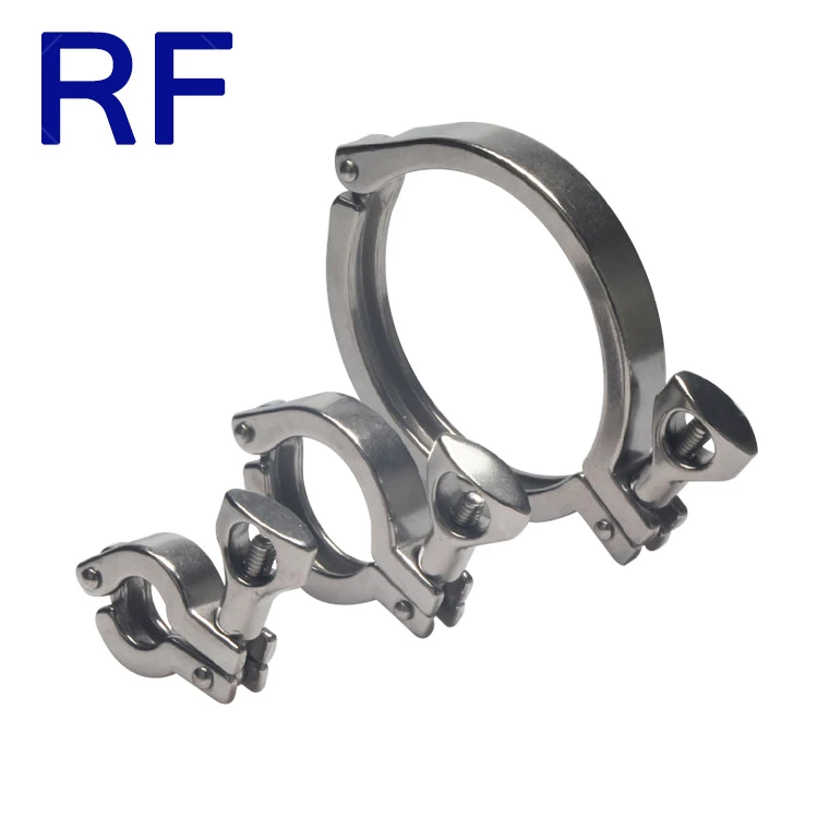 RF Sanitary Stainless Steel SS304 4 Tri Clamp Single Pin Heavy Duty Clamp