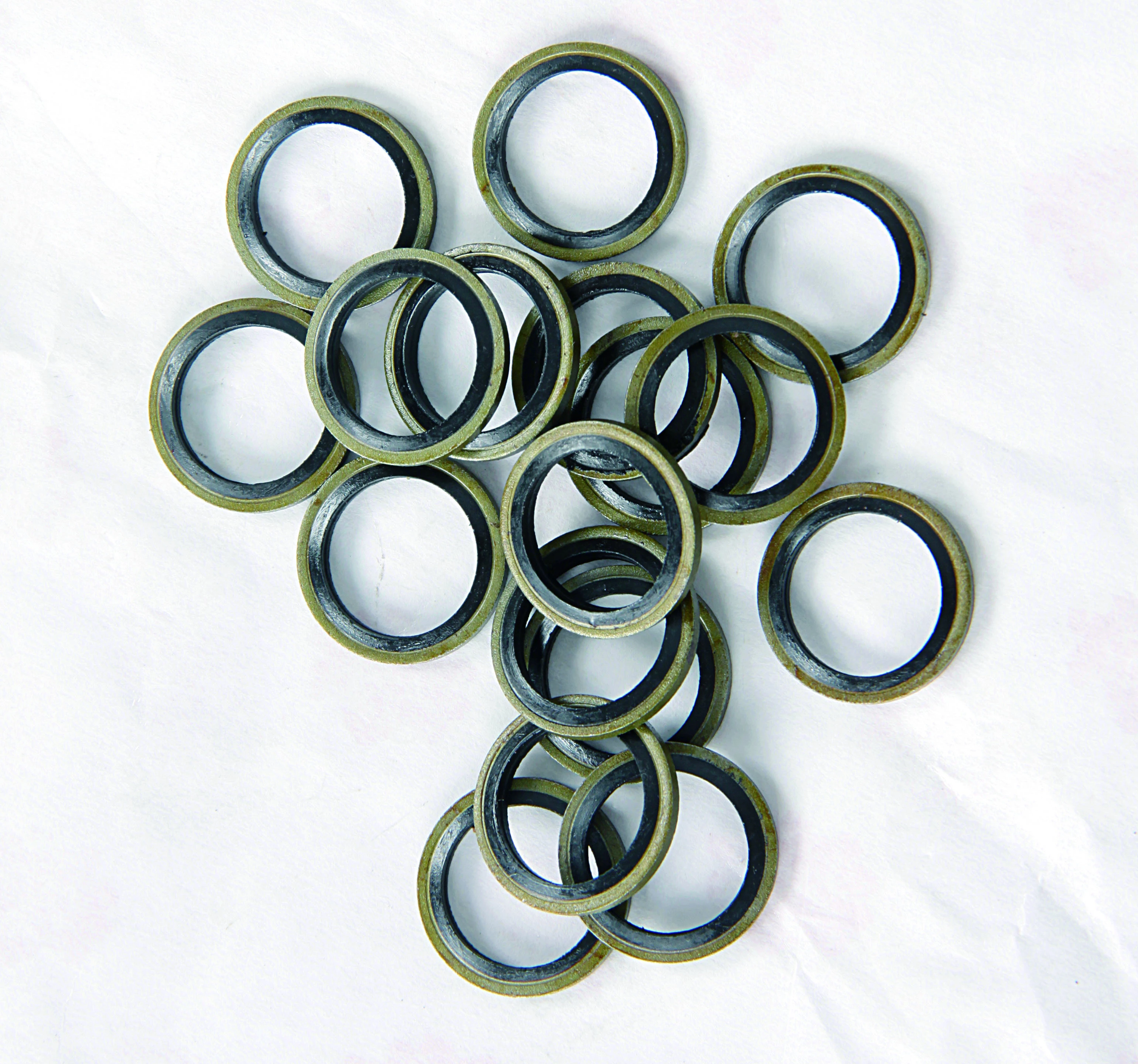 Rubber hydraulic bonded copper washers seal