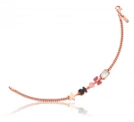 S925 Sterling Silver Rose Vermeil Silver Bracelet Fashion Women Jewelry Wholesale Price