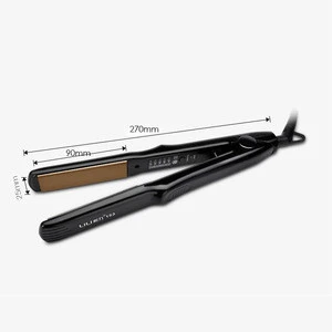 Salon titanium anti-heating plate ionic flat iron hair straightener