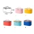 Sandro Solid Macaron  colors PU Leather MakeUp Cosmetic  bag Cases