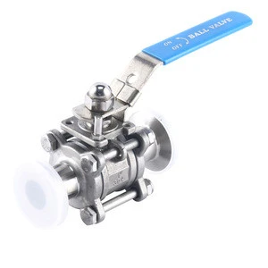 Sanitary SS304 1.5&quot; Heavy Duty Tri-clamp Ball Valve full port with PTFE seat for closed loop extractor