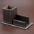 Import School desk leather stationery organizer pen holder for office supplies from China