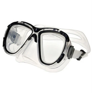 Scuba diving equipment tempered glass diving mask PVC strap face skirt for unisex