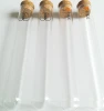 Sealable Pyrex round bottom Glass Test Tube With cork Lid Packaging Tube OEM