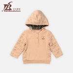 Senbodulun OEM High Quality 100% Cotton Baby Boys Hooded Double-deck T-shirt for Autumn