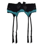  lingerie lace tempting garter belt with bow  ladies waist trainer  black women garter belt