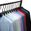 Shangjie 2024 Spring Autumn Mens Elastic Stretch Knit Office Shirt High Quality Solid Color Long Sleeve Slim Fit Sport Shirt